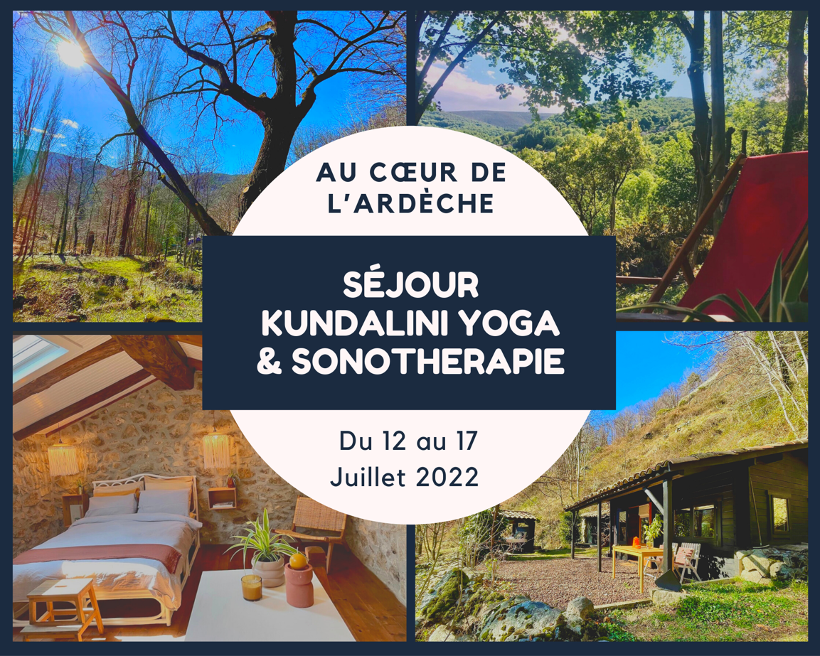 Séjour Yoga en Ardèche du 12 au 17 juillet